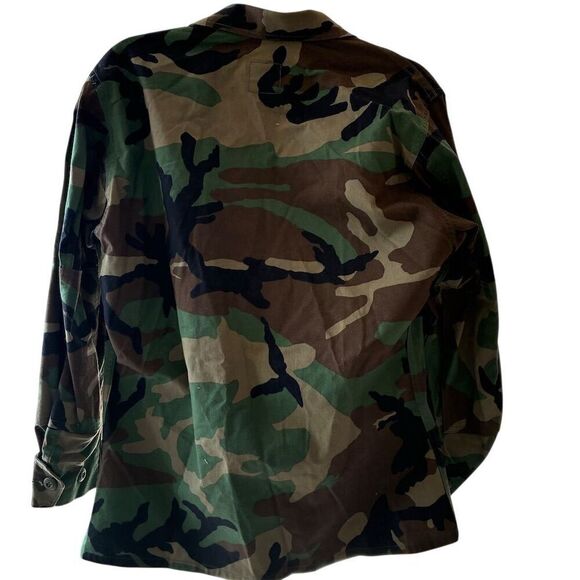 Vintage 90s Men's Camo Military Jacket and Pants Size S Button-Up Short Length - Picture 6 of 15